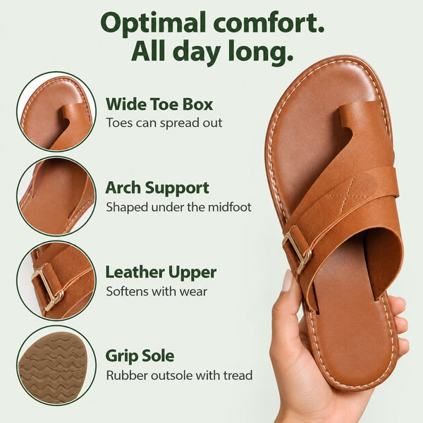 Natasha – Women's Wide Toe Box Sandals, features