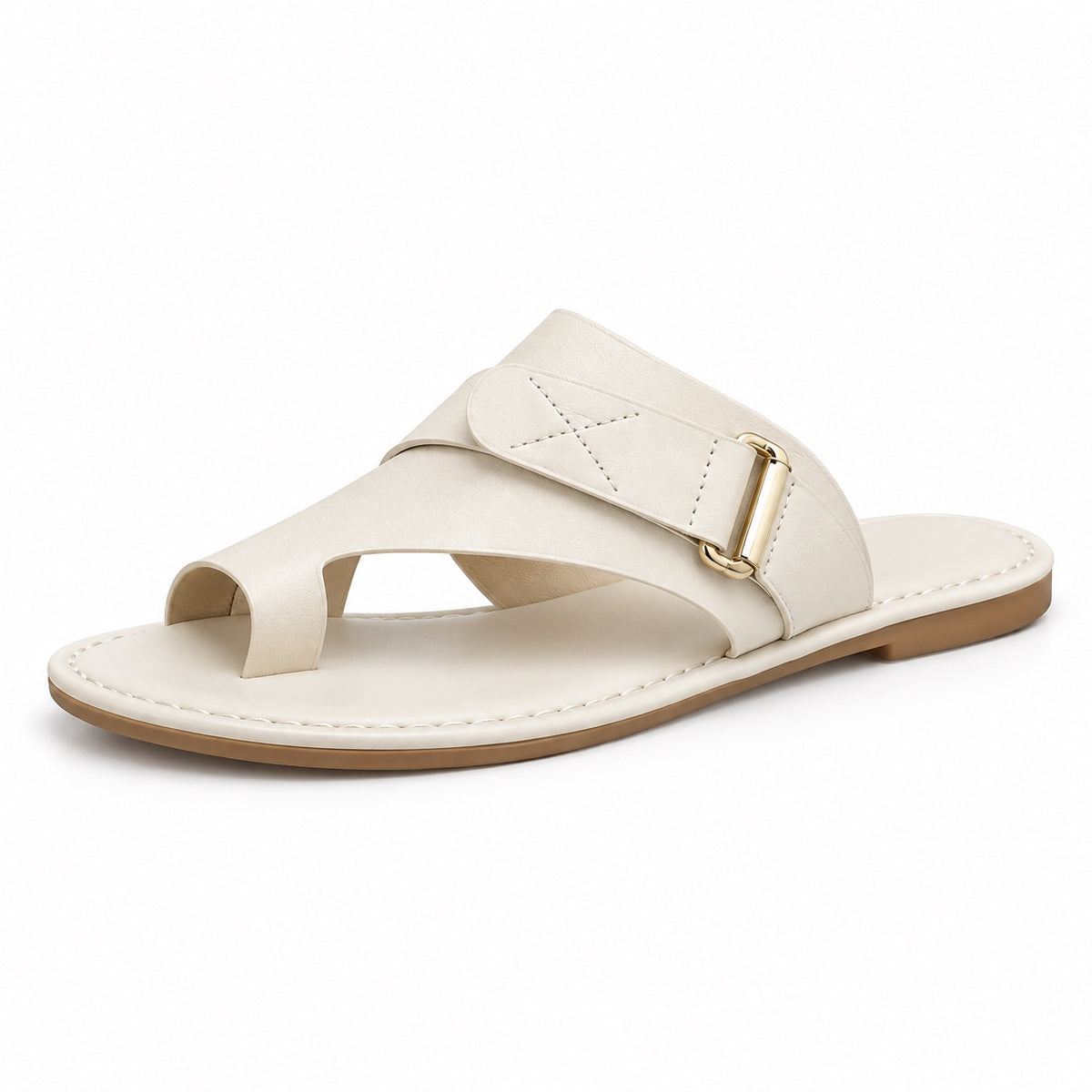 Natasha – Women's Wide Toe Box Sandals in White