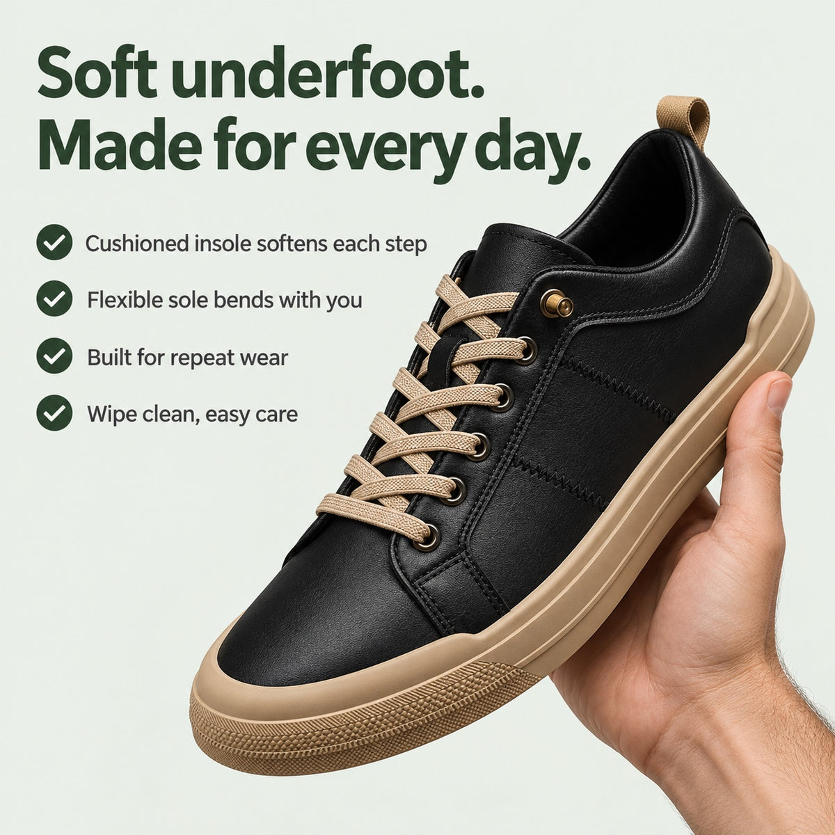 Nathan – Men's Walking Sneakers, key benefits