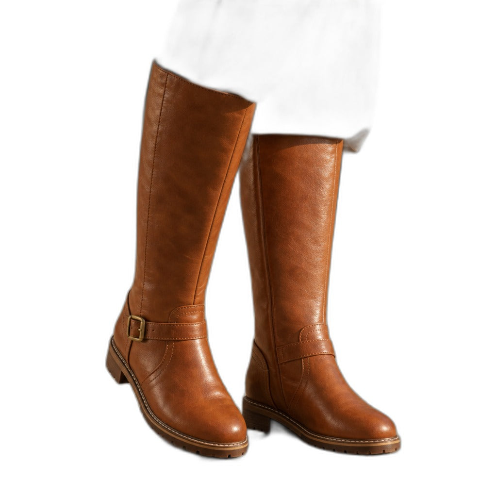 Lennox – Botas de caña ancha unisex con caña holgada