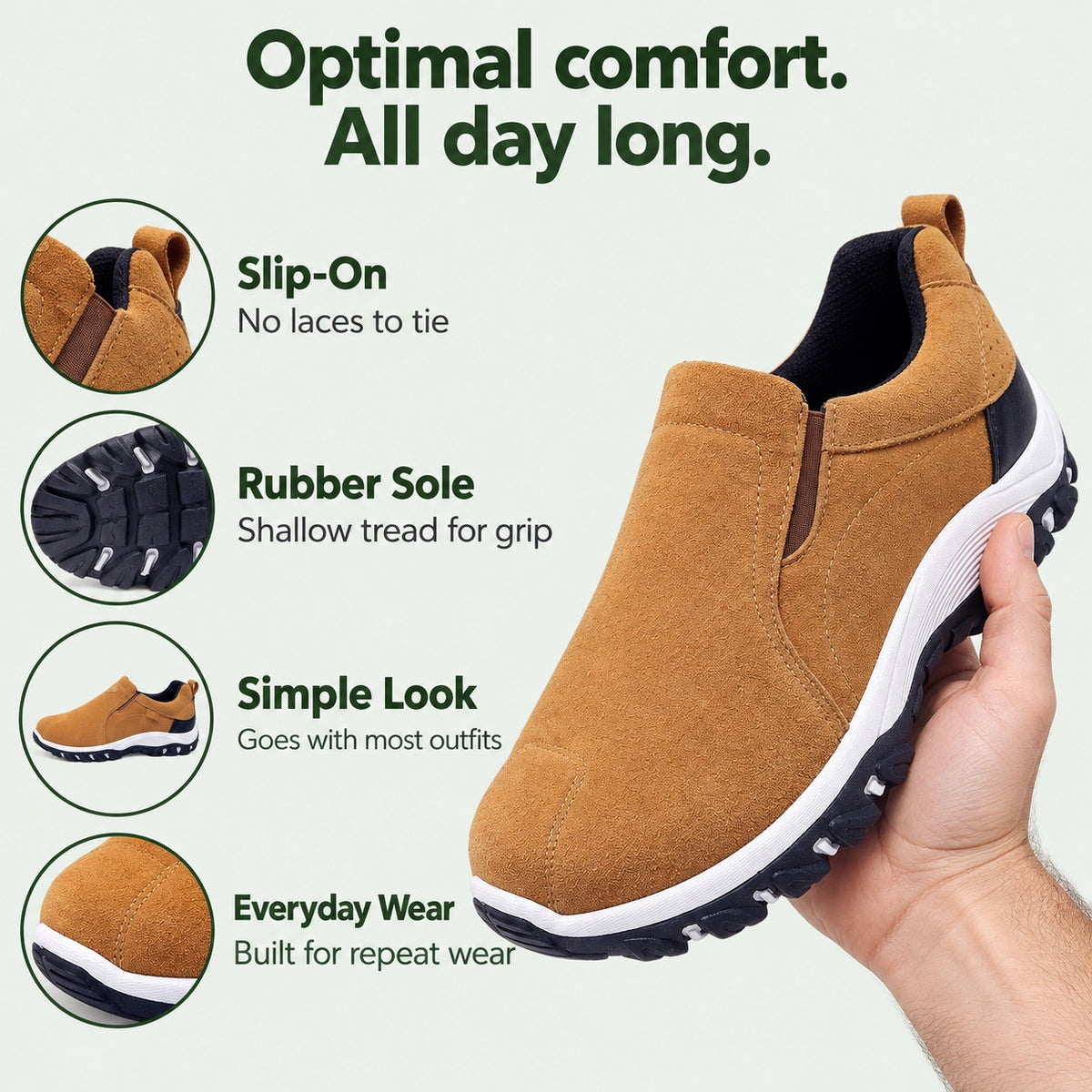 Obrien – Unisex Slip-On Shoes, features