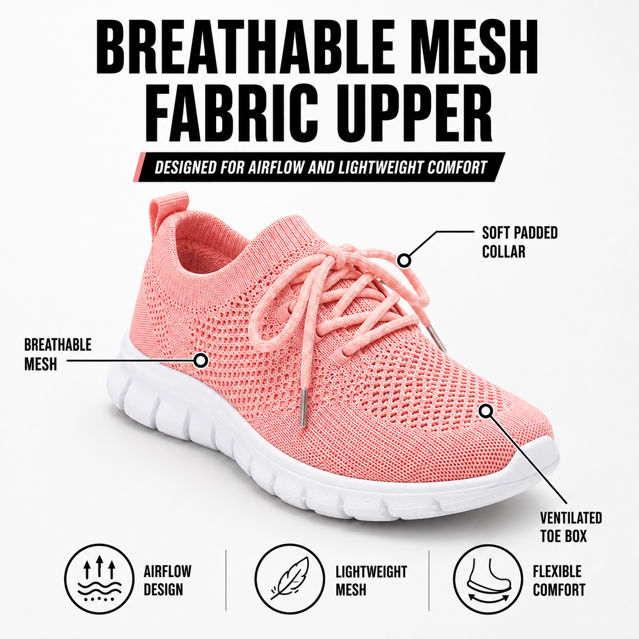 Annie – Women's Arch Support Sneakers with a Deep Heel Cup - photo 3