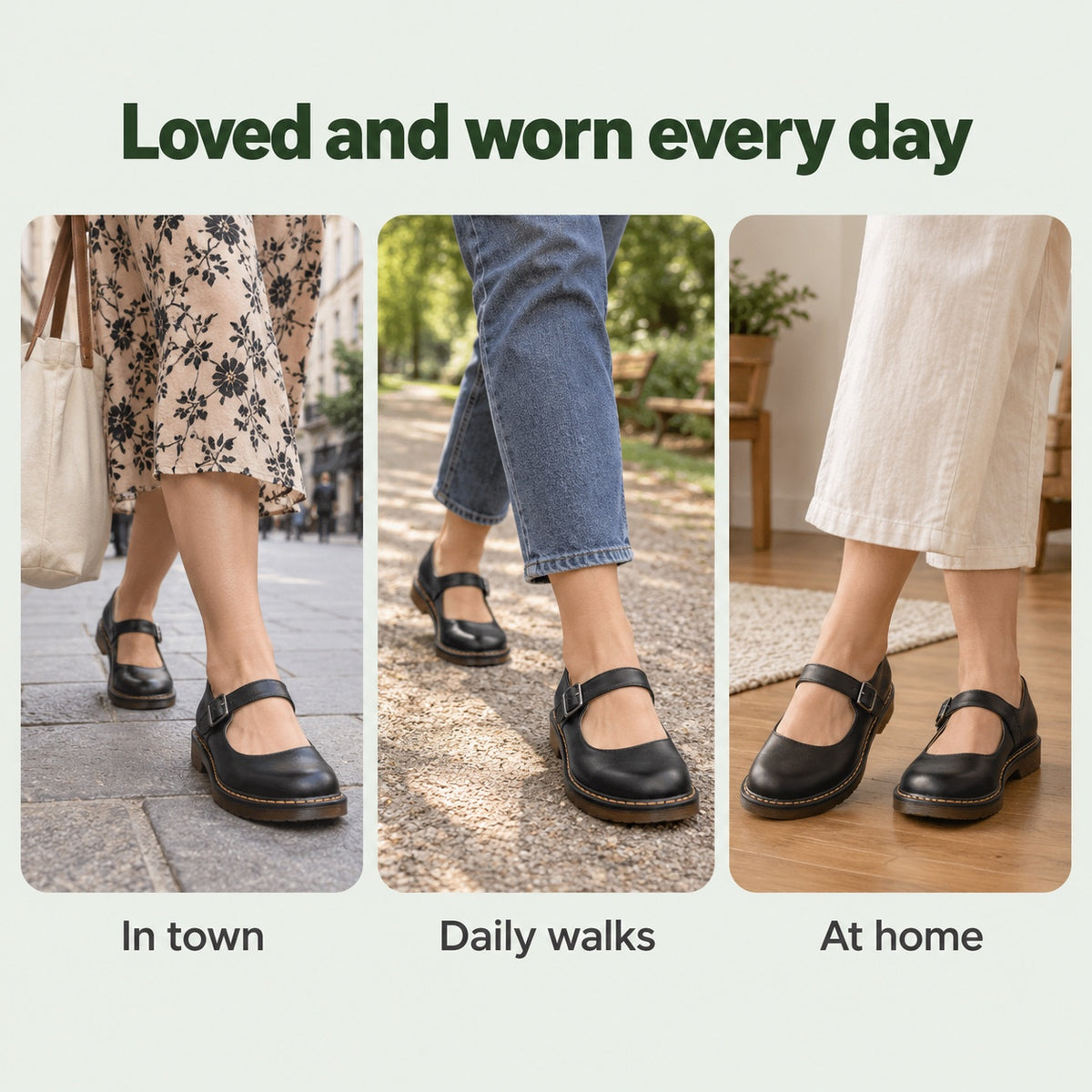 Osborne – Unisex Orthopedic Flats, worn every day