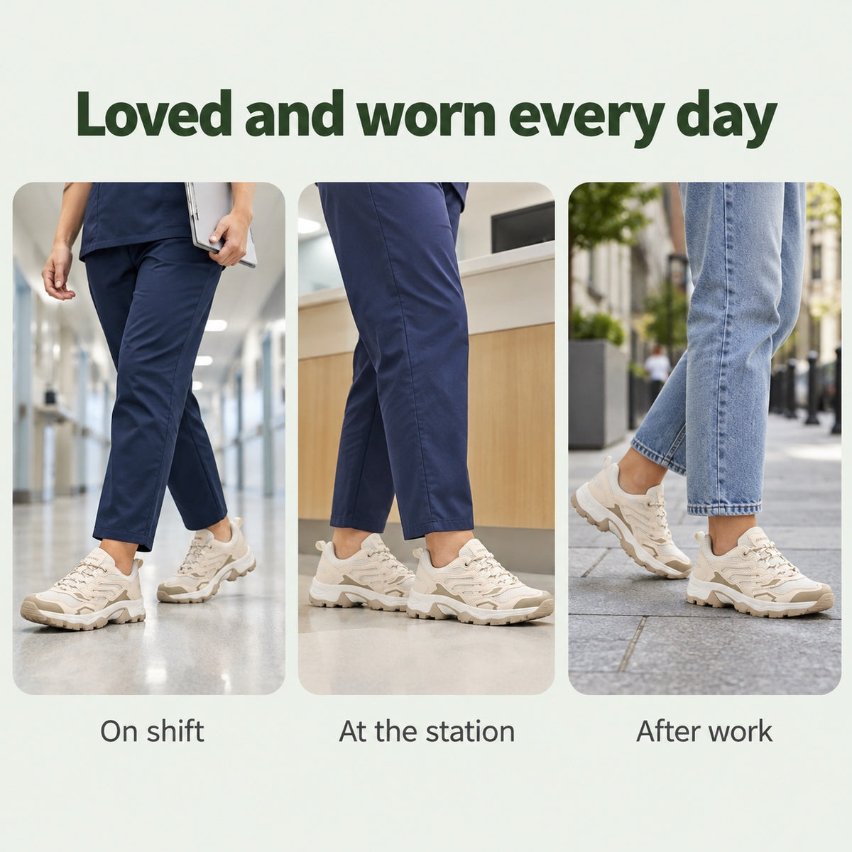 Palmer – Unisex Nursing Shoes, worn every day