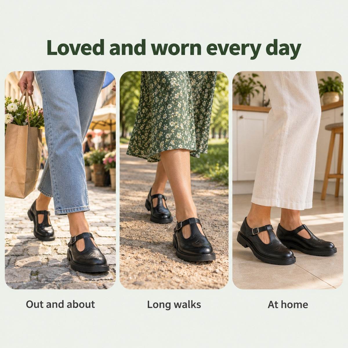Park – Unisex Arch Support Flats, worn every day