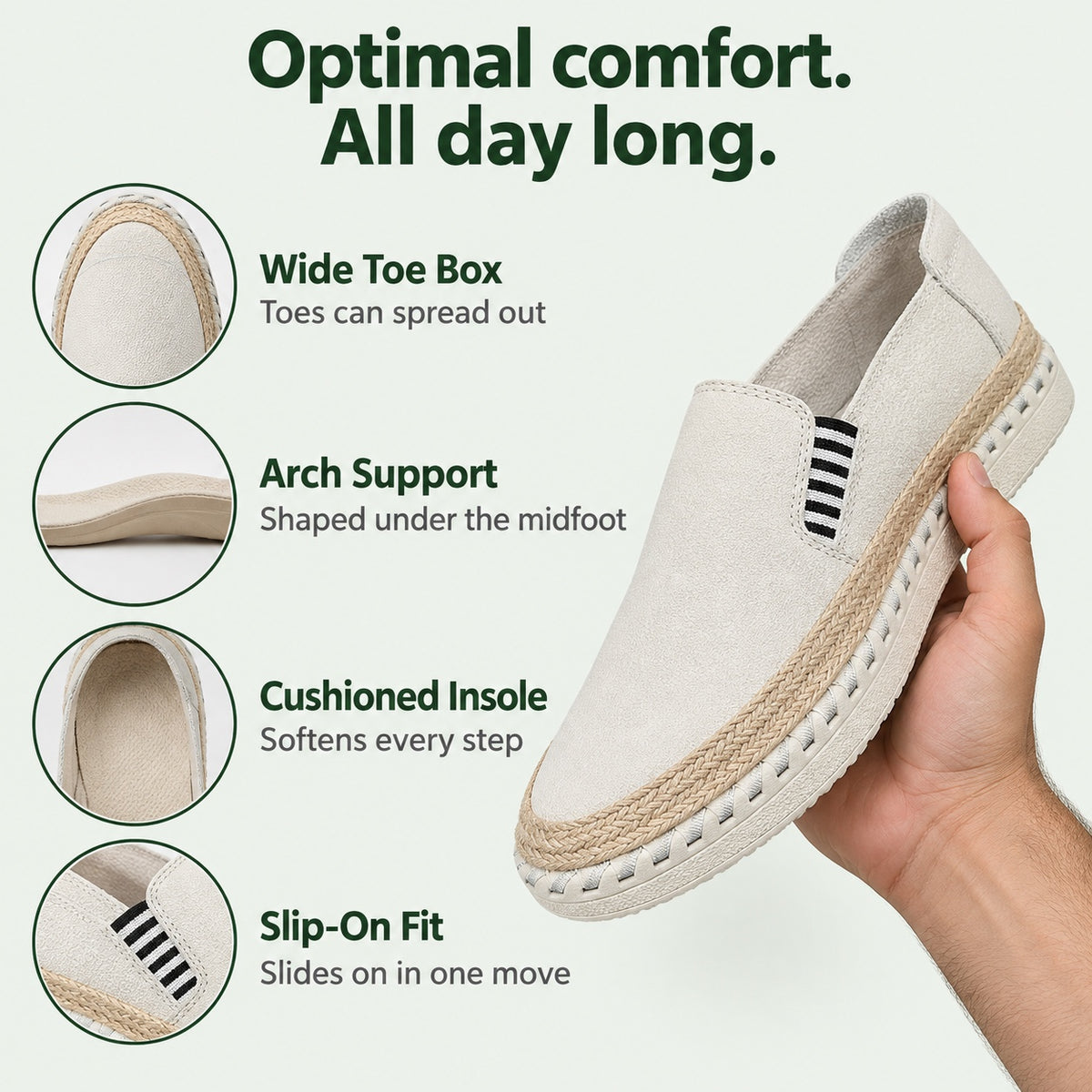 Parsons – Unisex Plantar Fasciitis Shoes, features