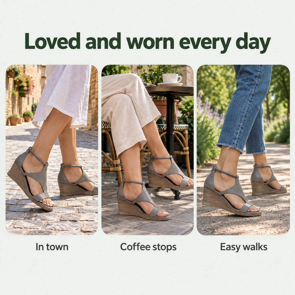Peters – Women's Comfortable Sandals, worn every day