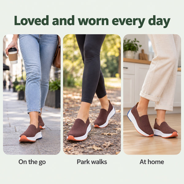 Phillips – Unisex Wide Toe Box Sneakers, worn every day