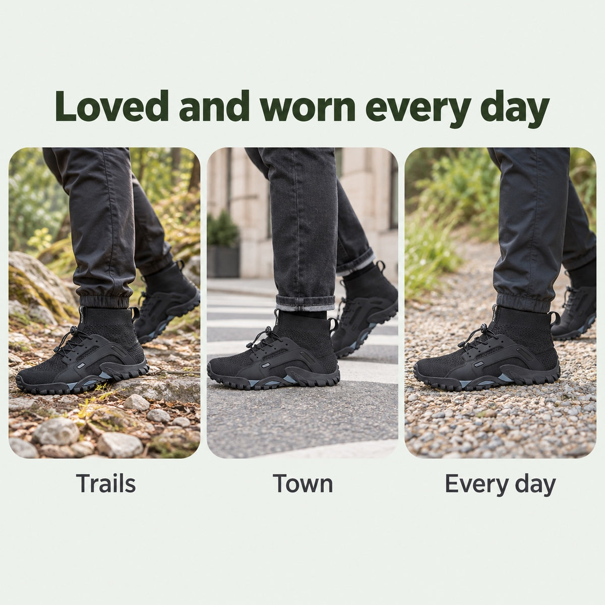 Pierce – Unisex Barefoot Shoes, worn every day