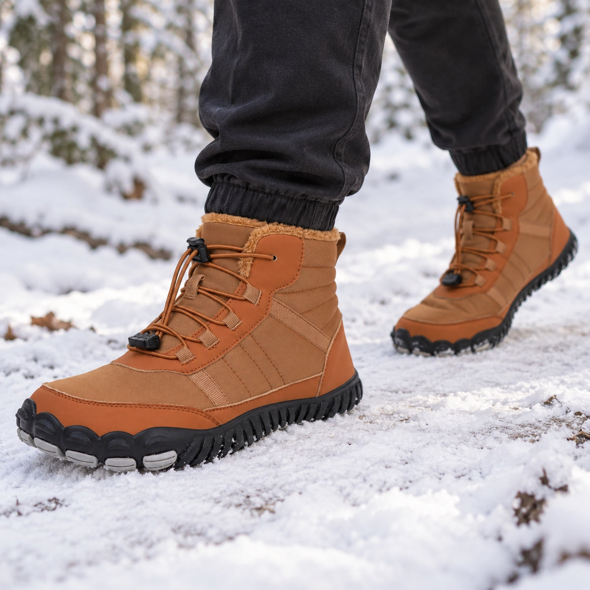 Poole – Unisex Barefoot Shoes, worn on a walk