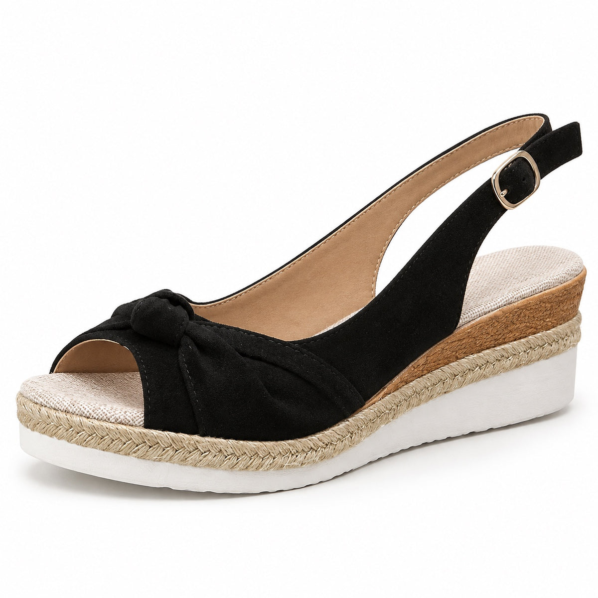 Pope – Unisex Wide Toe Box Sandals in Black