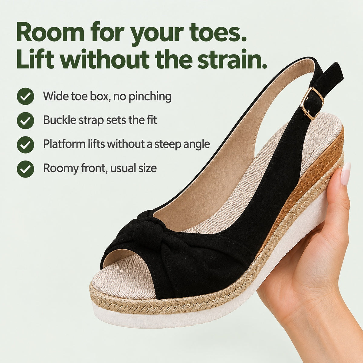 Pope – Unisex Wide Toe Box Sandals, key benefits