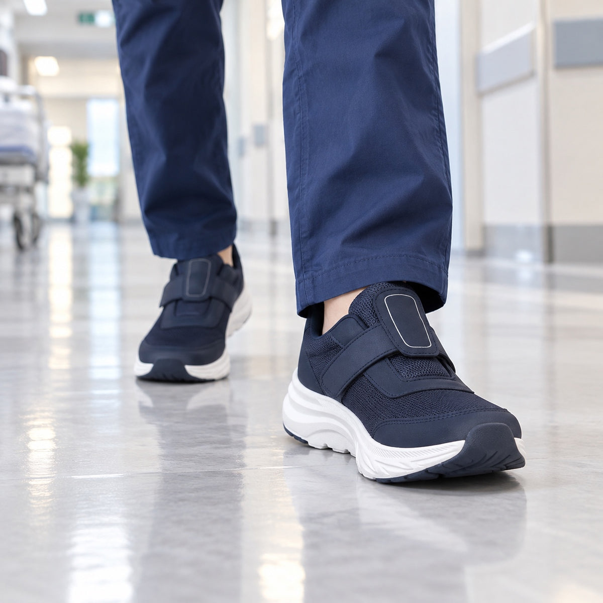 Preston – Unisex Nursing Shoes, worn on a walk