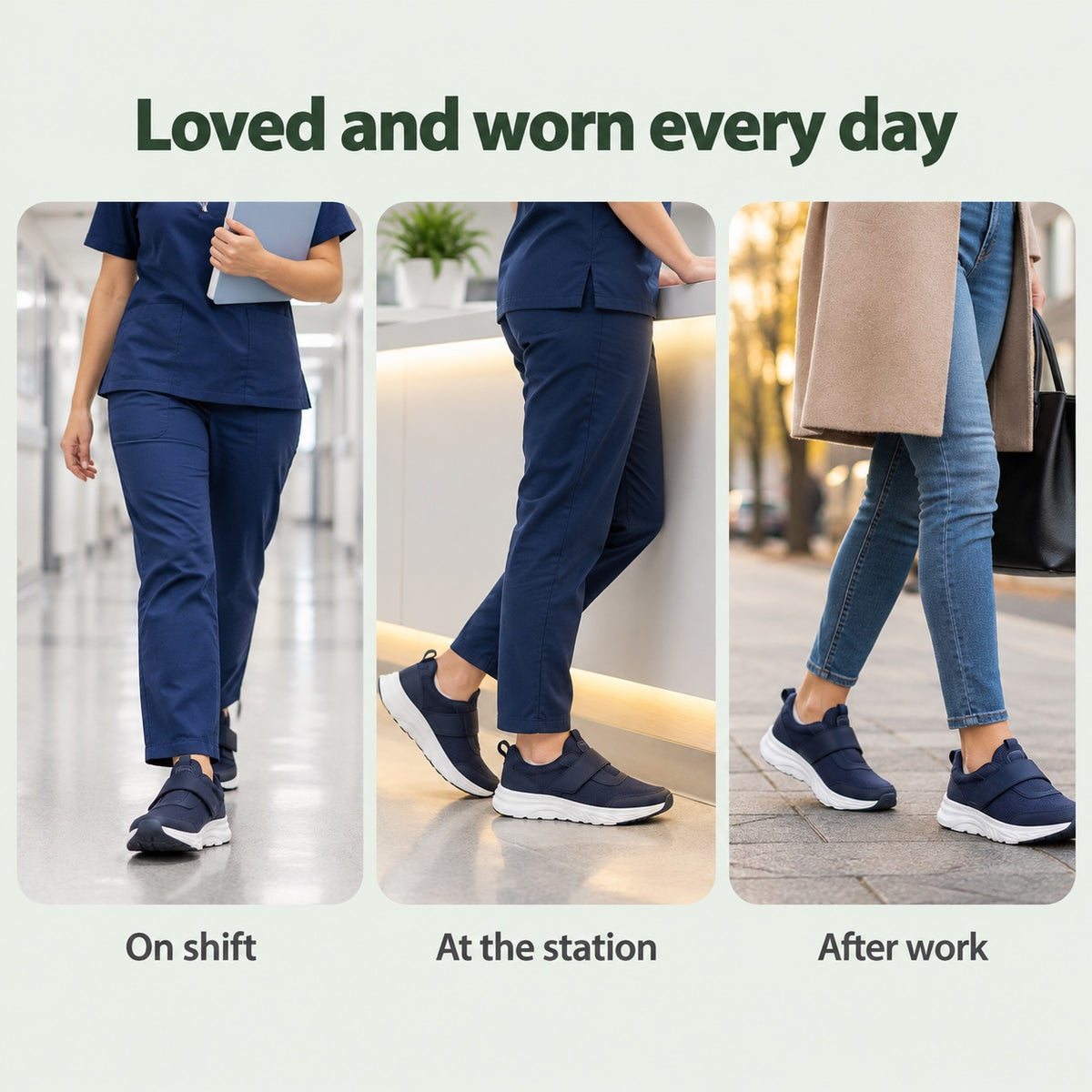 Preston – Unisex Nursing Shoes, worn every day