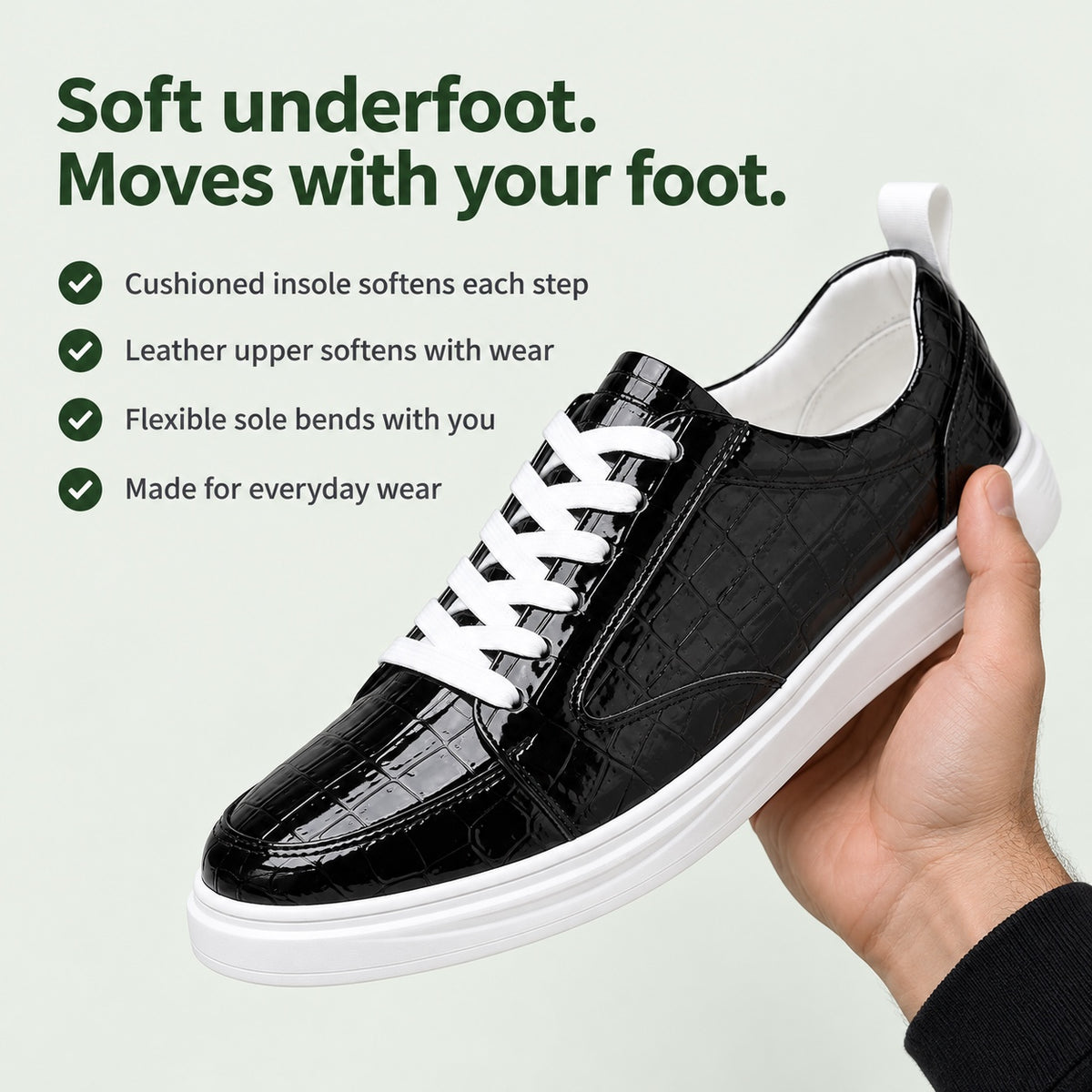 Randolph – Men's Lace-Up Sneakers, key benefits