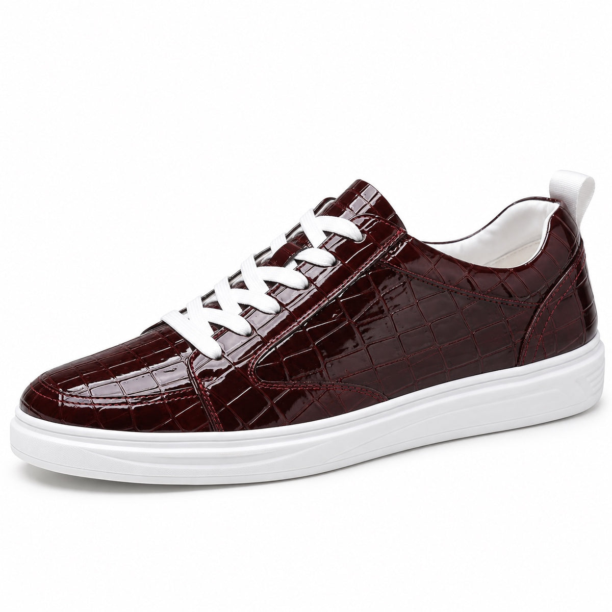 Randolph – Men's Lace-Up Sneakers in Red