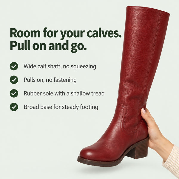 Rena – Women's Wide Calf Boots, key benefits