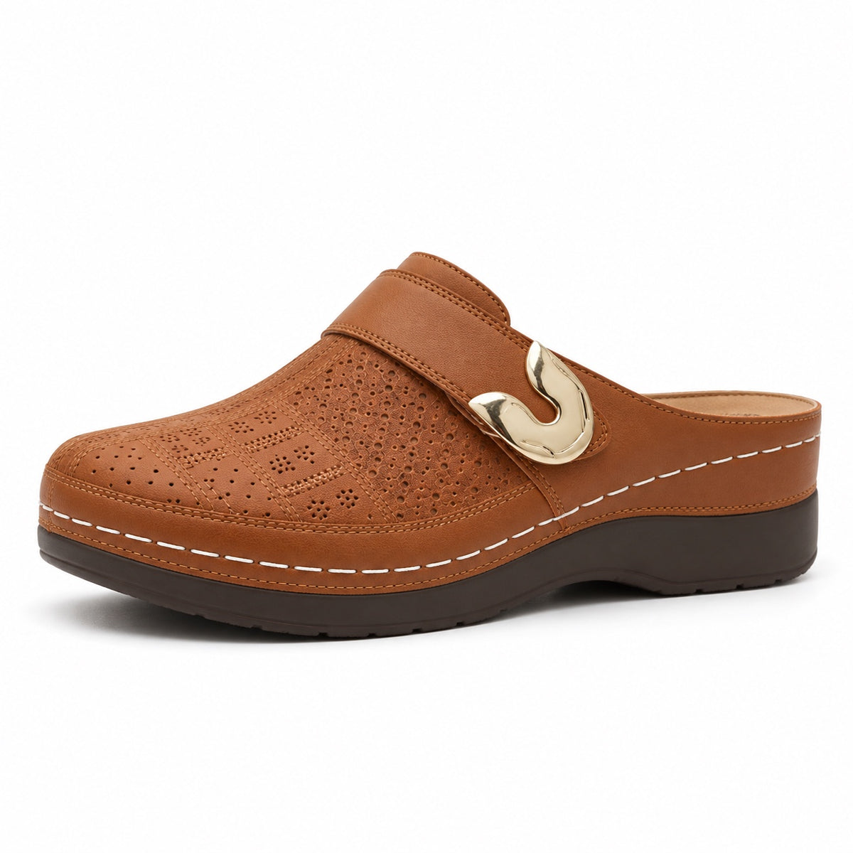 Renee – Women's Nursing Clogs in Light Brown