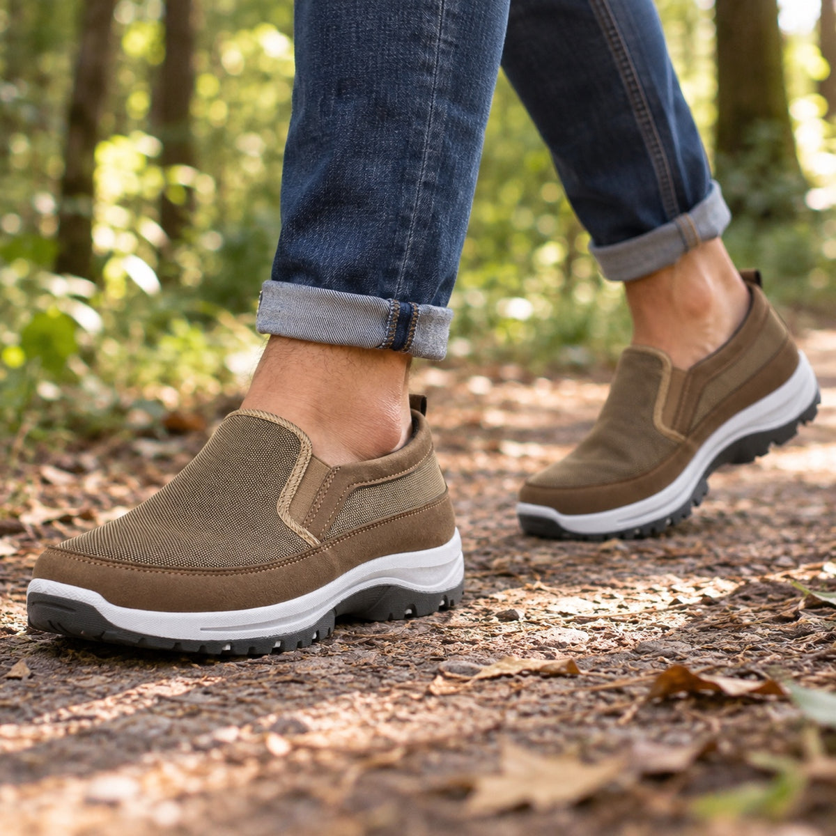 Robbins – Unisex Orthopedic Shoes, worn on a walk
