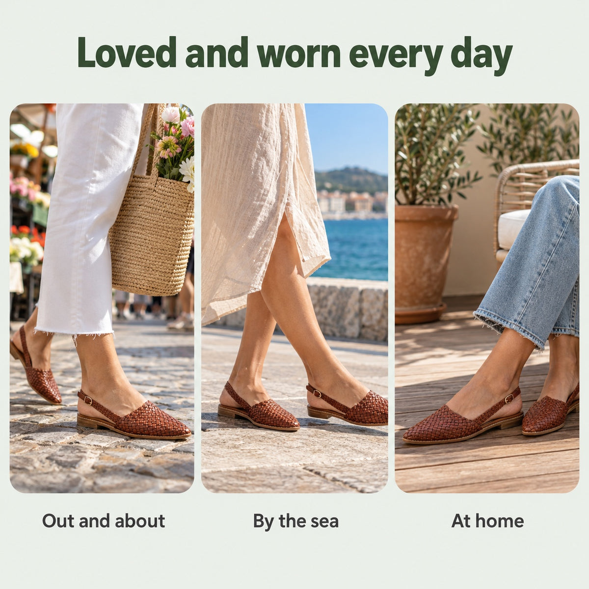 Roberts – Women's Orthopedic Slingback Flats, worn every day