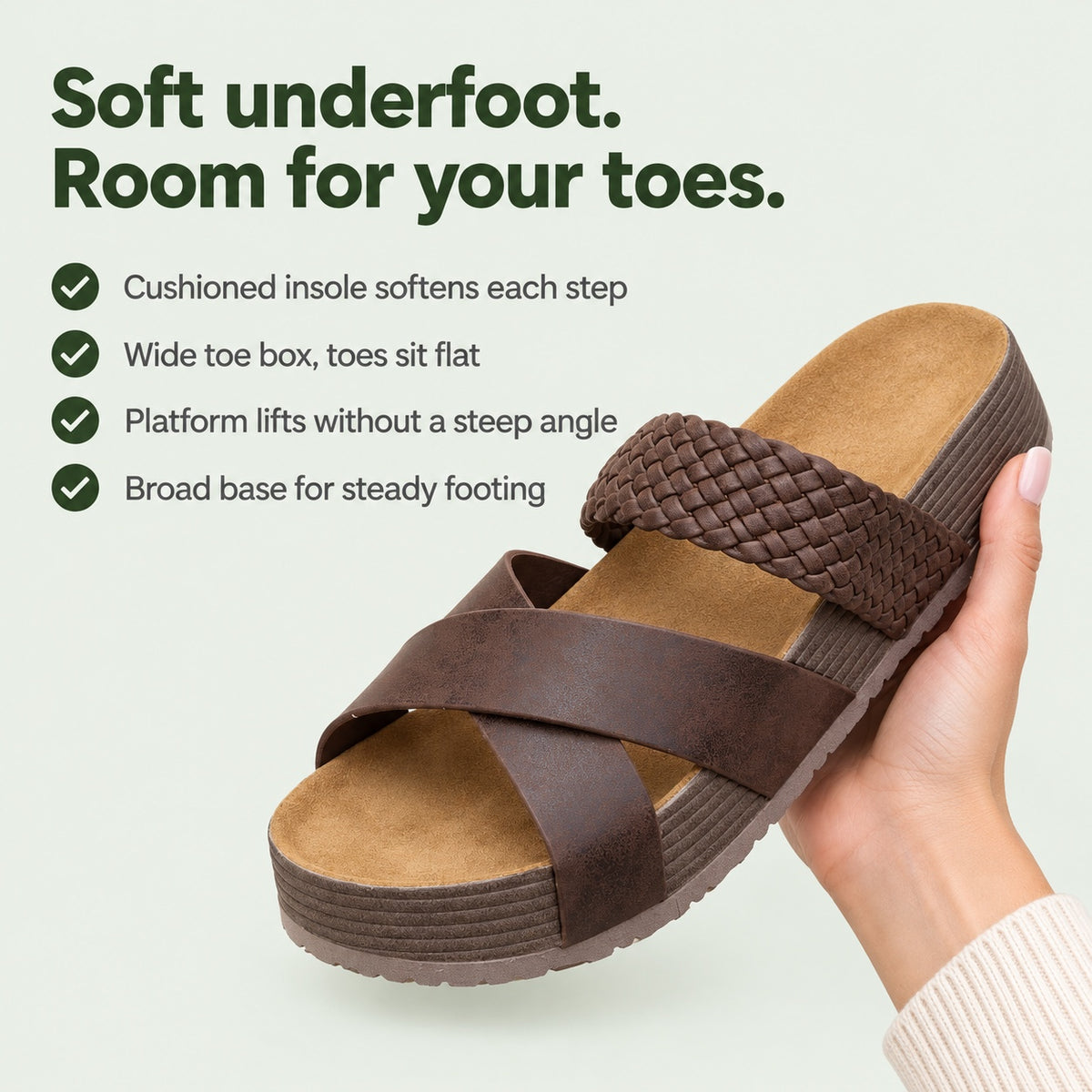 Rowan – Women's Wide Toe Box Sandals, key benefits