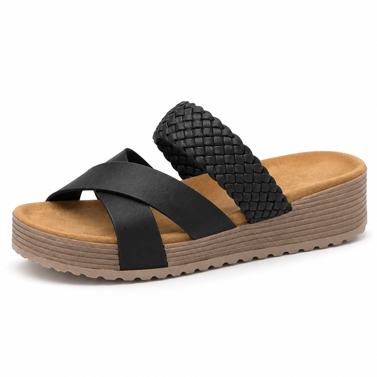 Rowan – Women's Wide Toe Box Sandals in Black