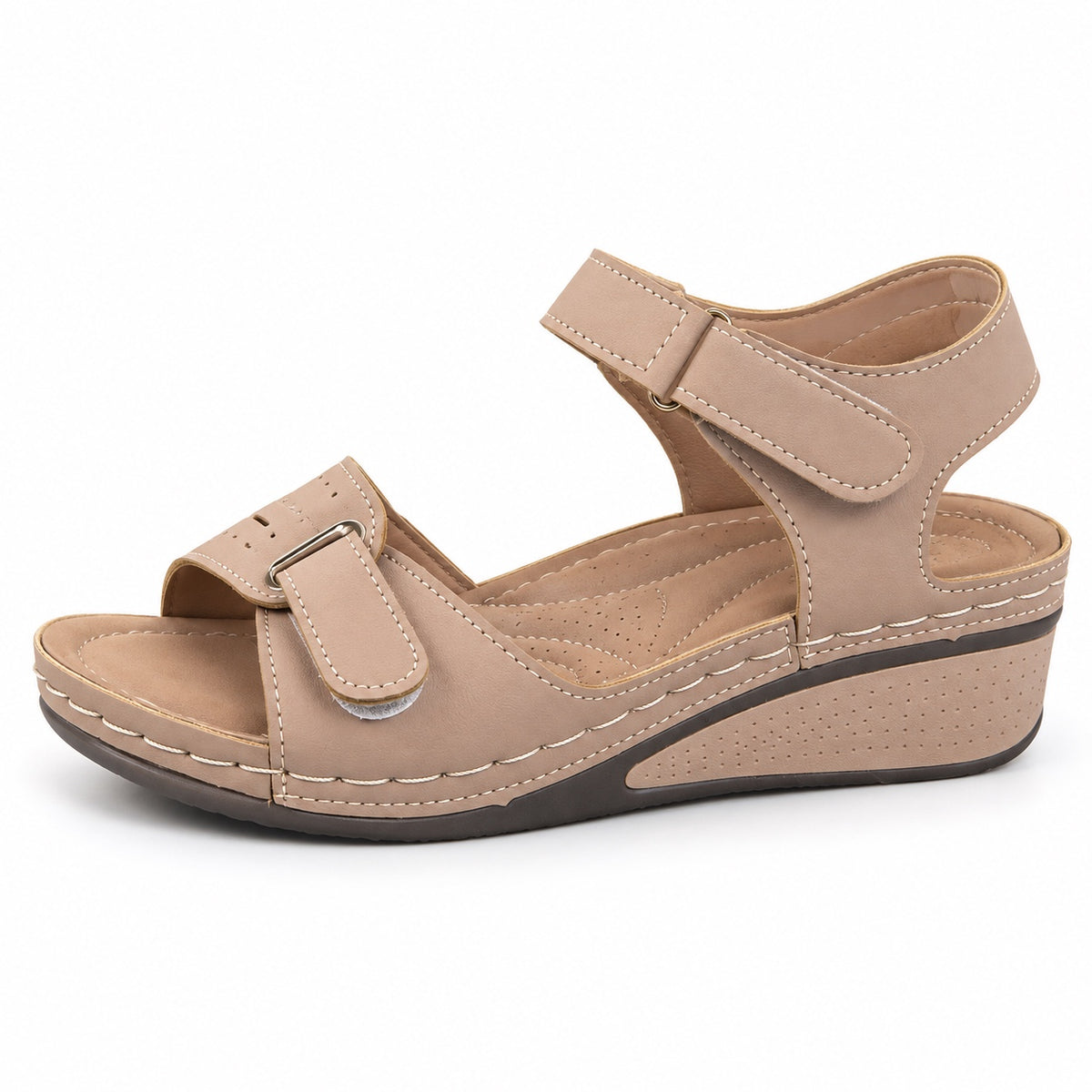 Roxanne – Women's Wide Toe Box Sandals in Brown