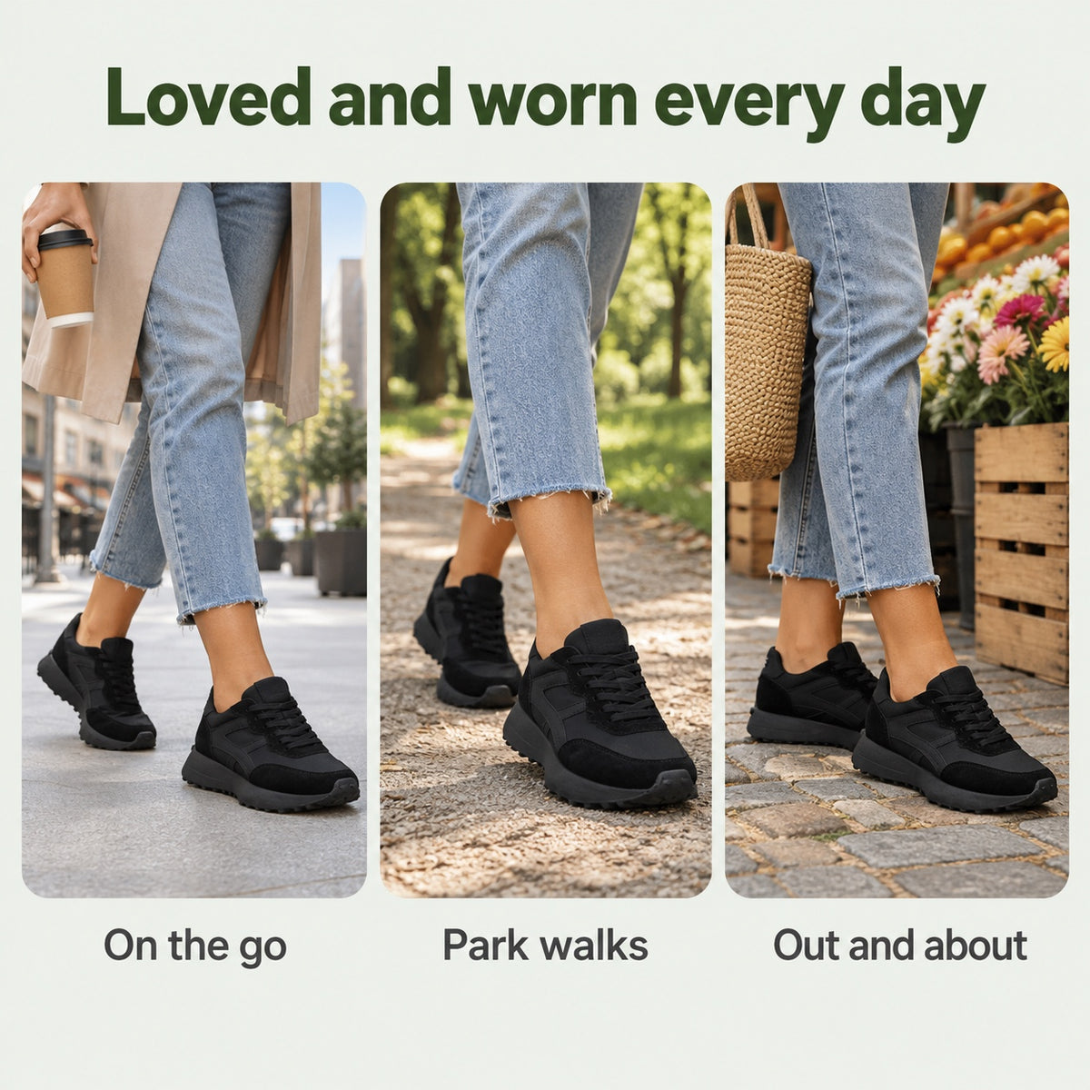 Sandra – Women's Comfort Sneakers, worn every day