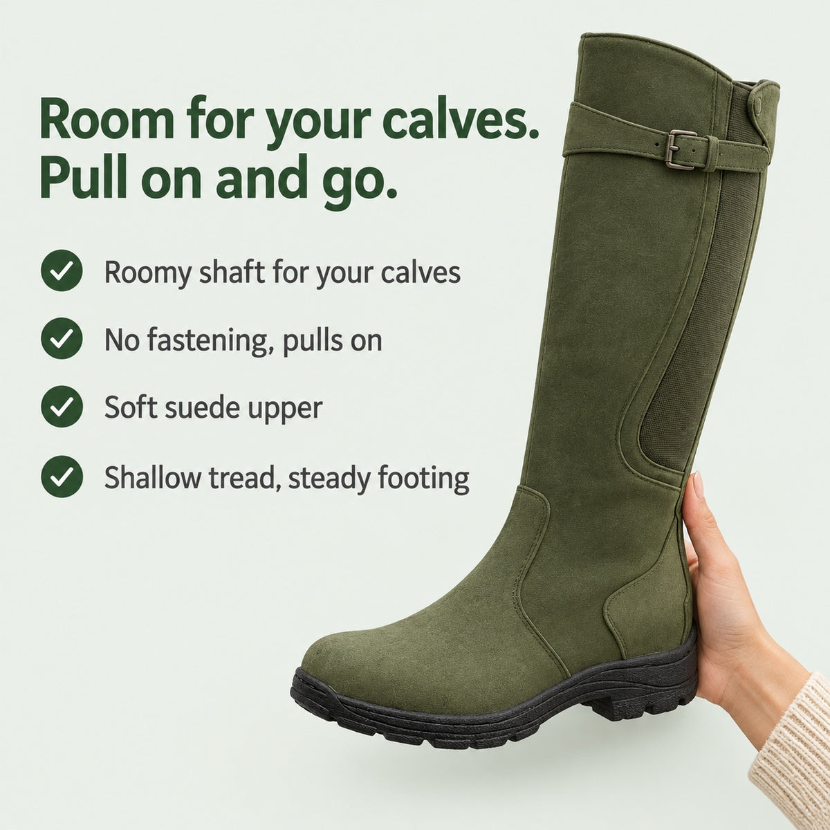 Sarah – Women's Wide Calf Boots, key benefits
