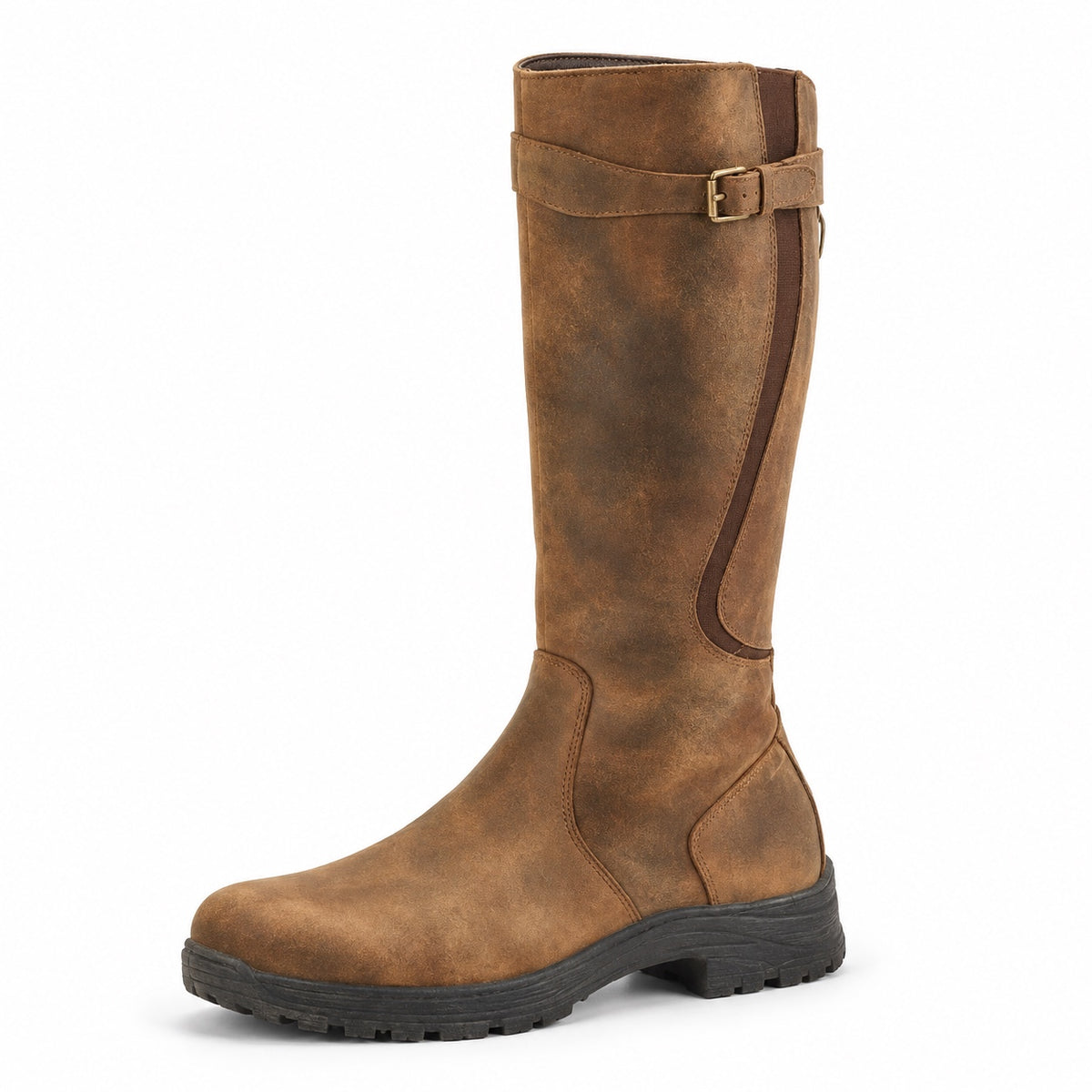 Sarah – Women's Wide Calf Boots in Brown