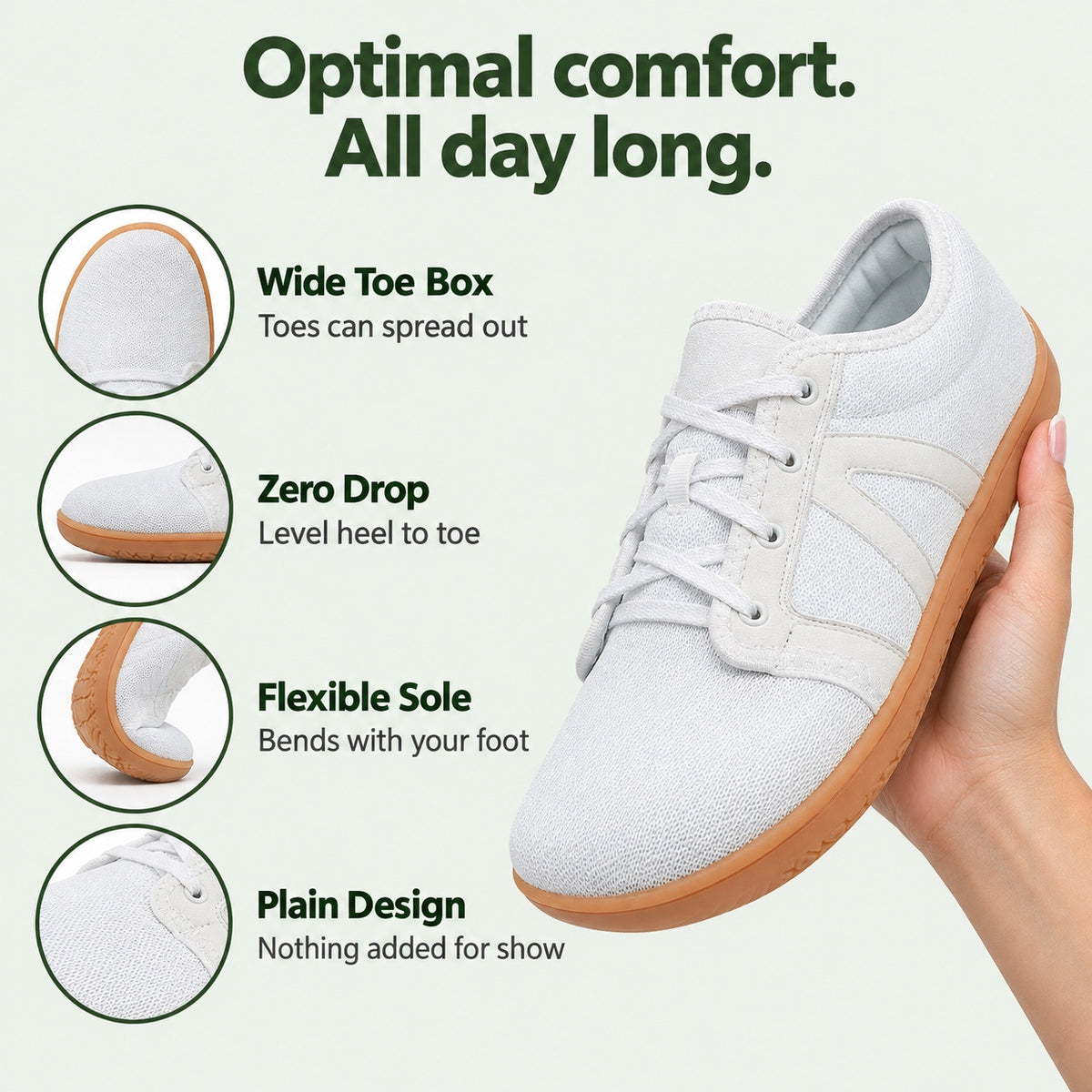 Sawyer – Unisex Barefoot Shoes, features