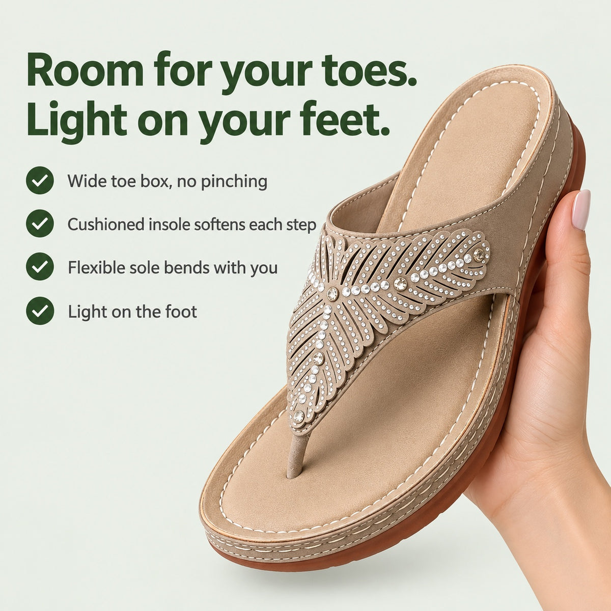 Sharon – Women's Wide Toe Box Sandals, key benefits
