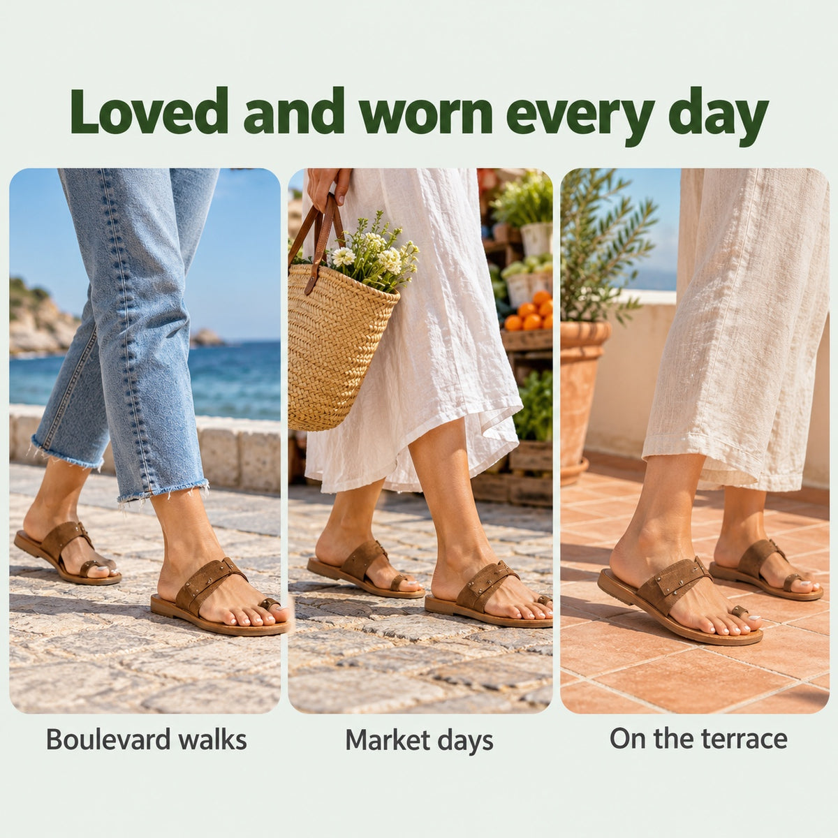 Sherrie – Women's Wide Toe Box Sandals, worn every day
