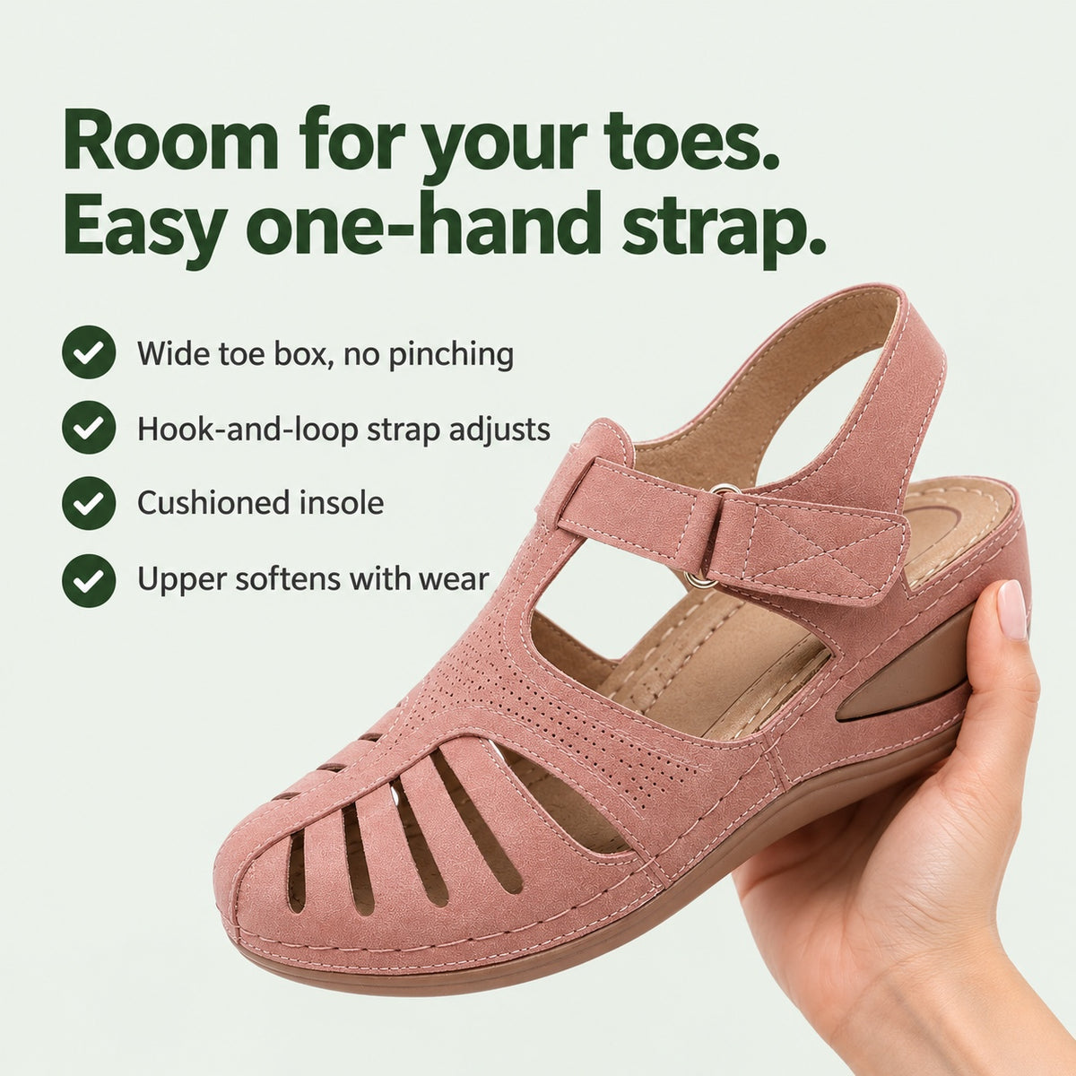 Sheryl – Women's Wide Toe Box Sandals, key benefits