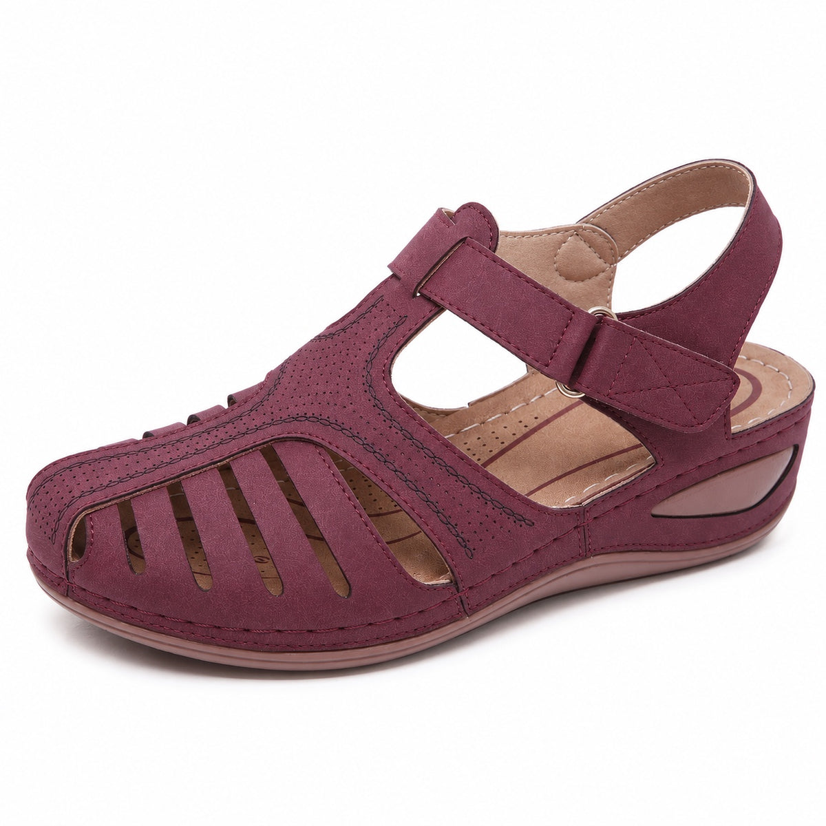Sheryl – Women's Wide Toe Box Sandals in Purple