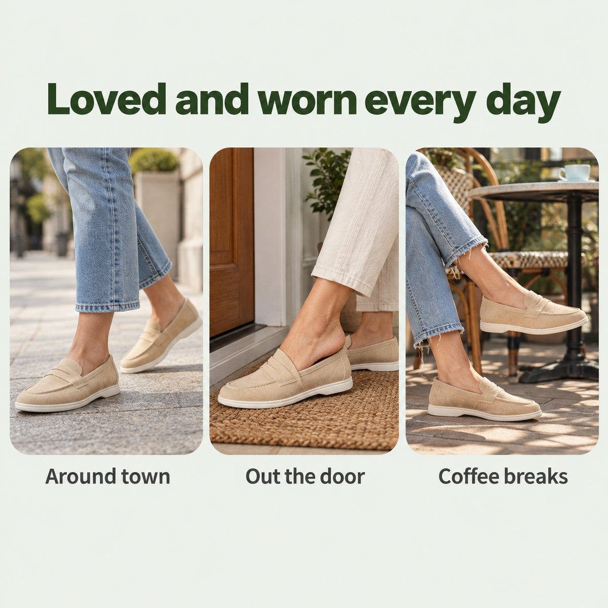 Sinclair – Unisex Slip-On Loafers, worn every day