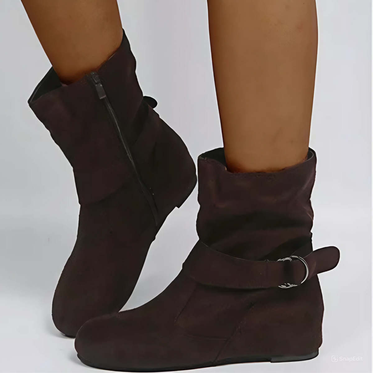 OCW Women Slouchy Boots Comfort Suede Non-slip Casual Walking Winter Boots