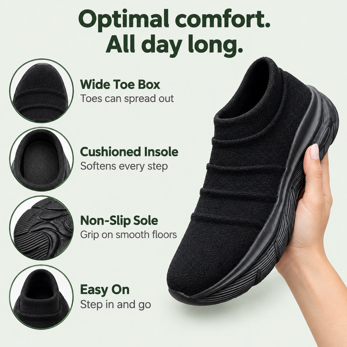 Snyder – Unisex Nursing Sneakers, features