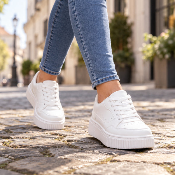 Sophia – Women's Walking Shoes, worn on a walk