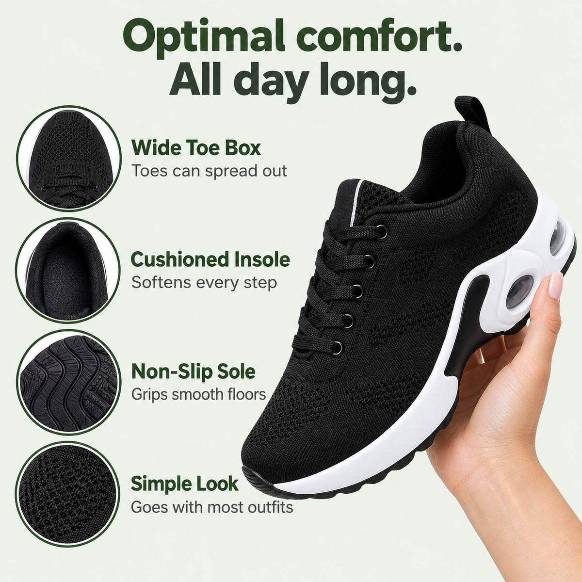 Sophie – Women's Wide Toe Box Shoes, features