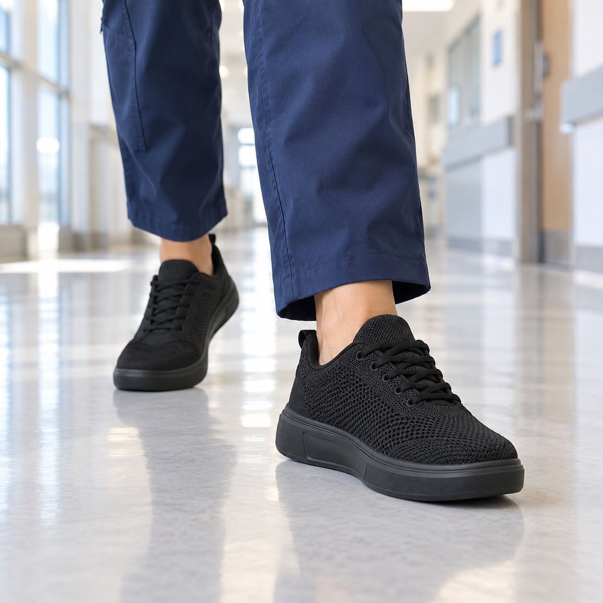 Sterling – Unisex Nursing Shoes, worn on a walk