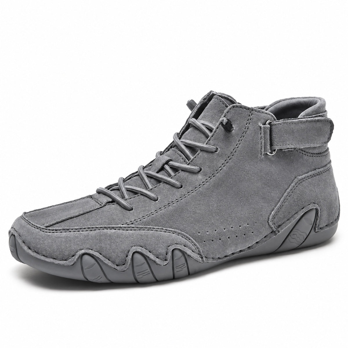 Steve – Men's Wide Toe Box Shoes in Grey