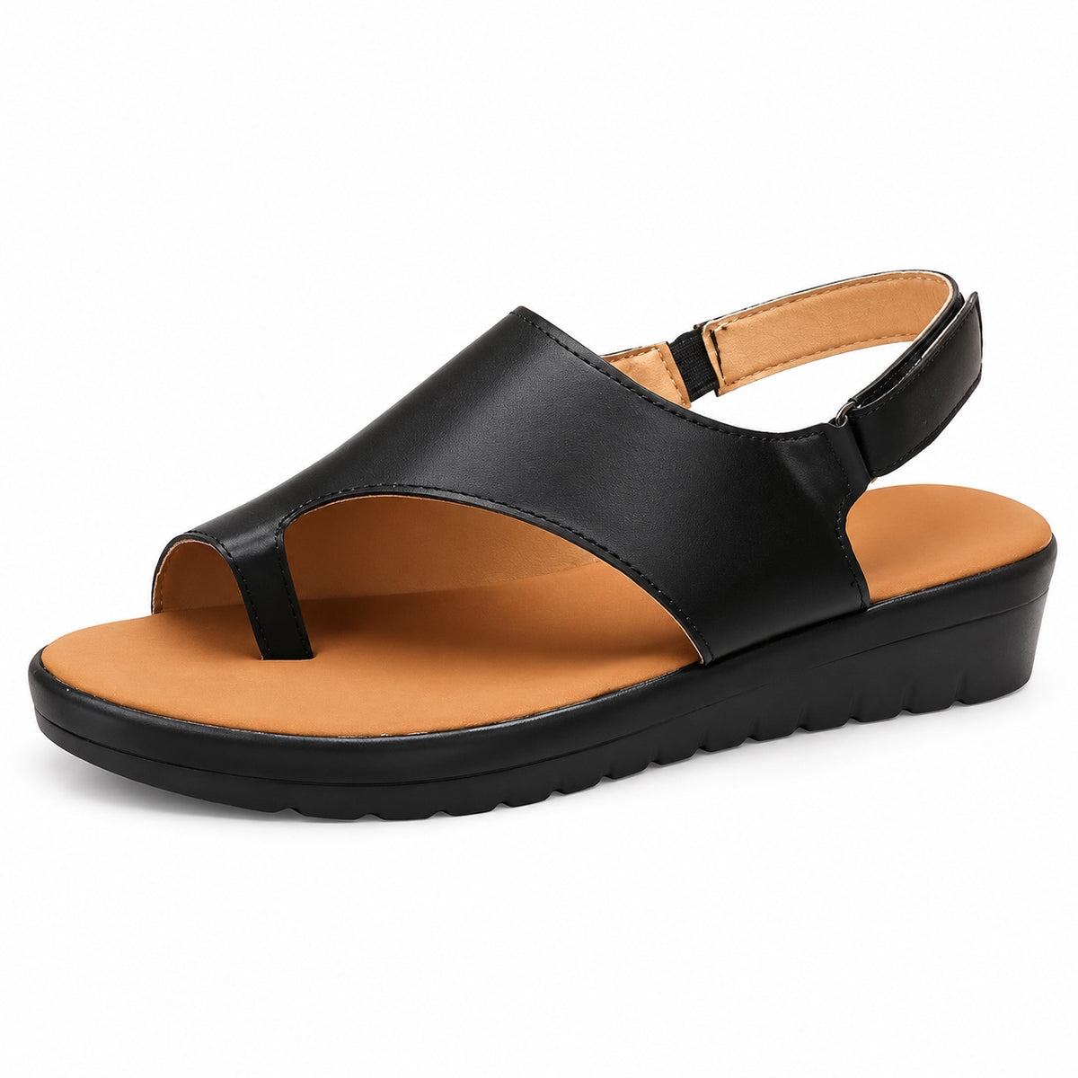Stevens – Unisex Wide Toe Box Sandals in Black