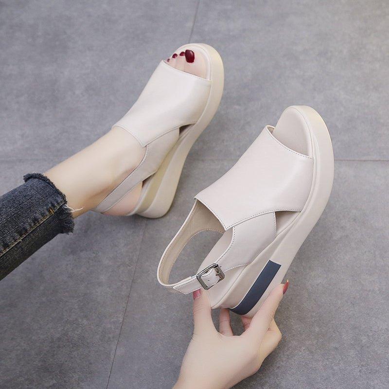 Comfortable Wedge Sandals with Thick Bottom for Women