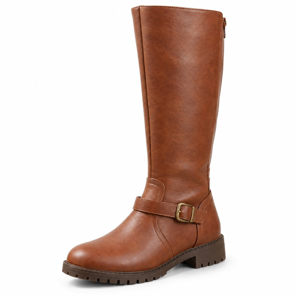 Tabitha – Women's Wide Calf Boots in Brown