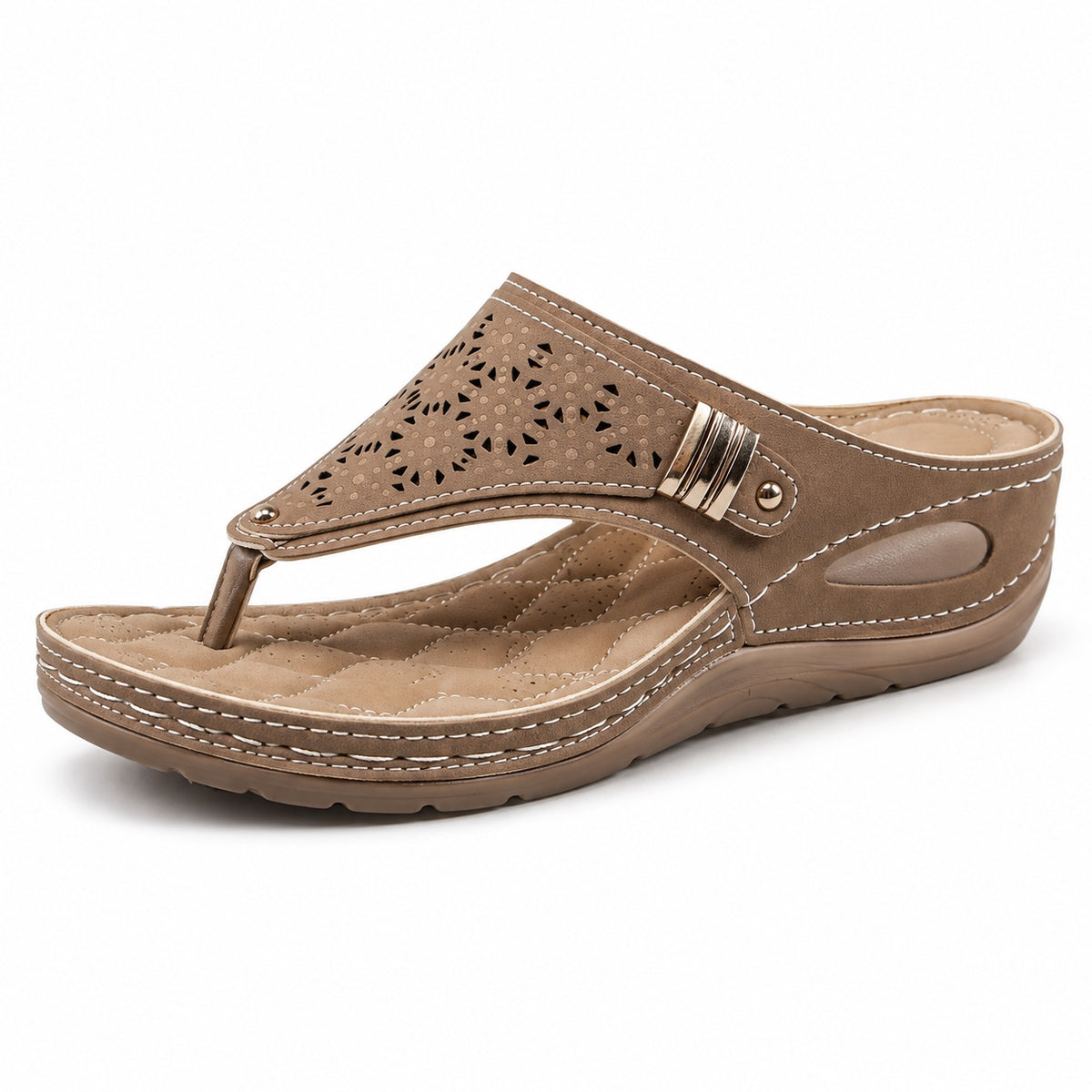 Tammie – Women's Wide Toe Box Sandals in Brown