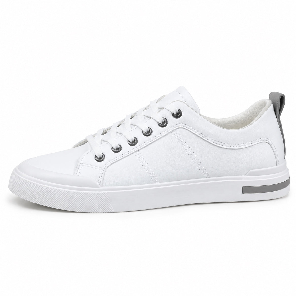 Tyrone – Men's Walking Sneakers in White/gray