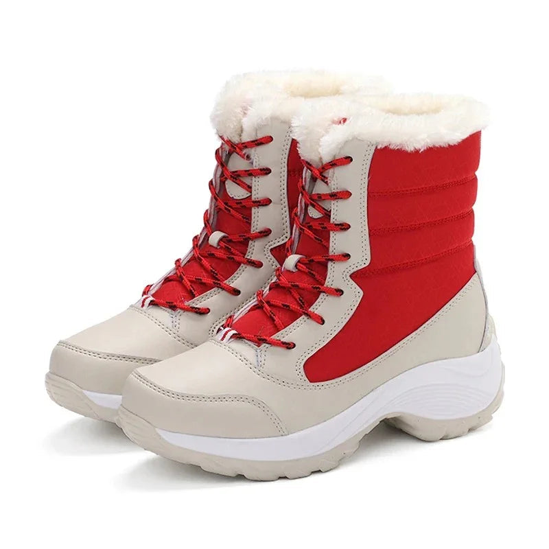 Women's Waterproof Winter Boots with Fur Lining