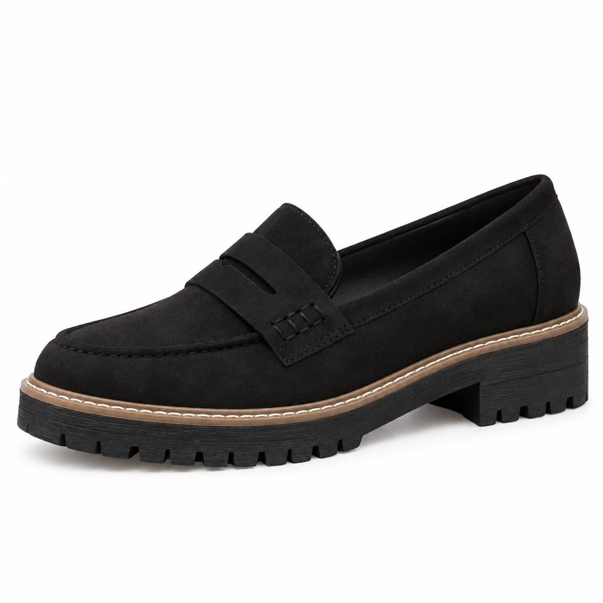 Velma – Women's Slip-On Loafers in Black