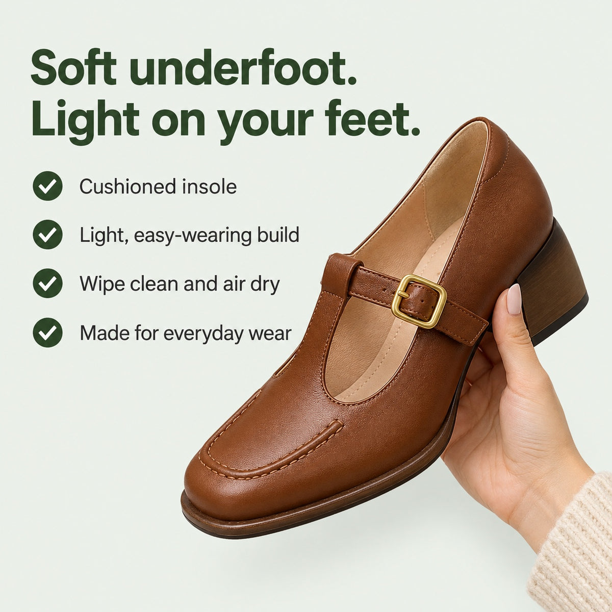 Verna – Women's Orthopedic Mary Jane Shoes, key benefits